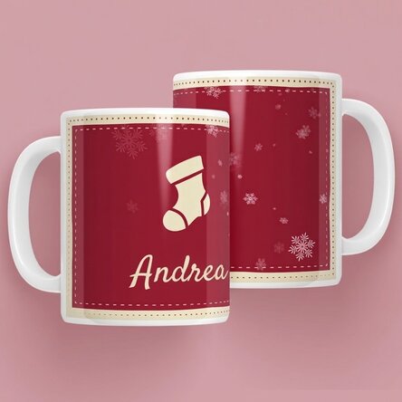 Tazza personalizzata con nome natalizio