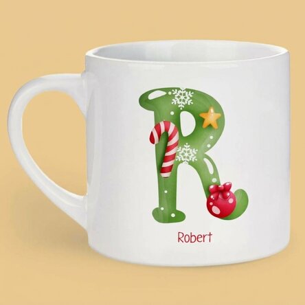 Personalised mug for children with name - Christmas