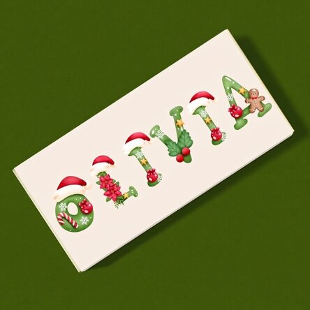 Cioccolato personalizzato con messaggio - Buon Natale!