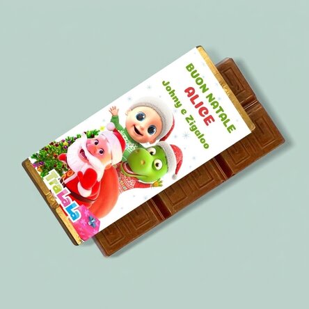 Mini tavoletta di cioccolato personalizzata con messaggio - Natale con TraLaLa