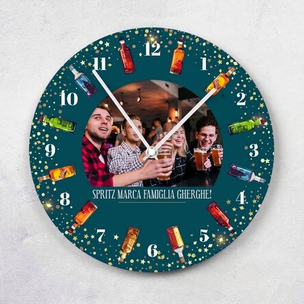 Orologio personalizzato con testo e foto - Ora de sprit