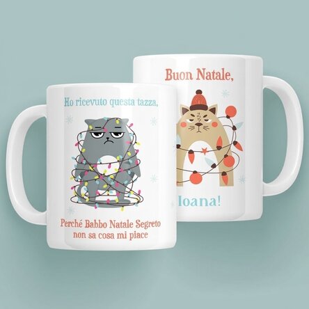 Tazza personalizzata con messaggio - Buon Natale!