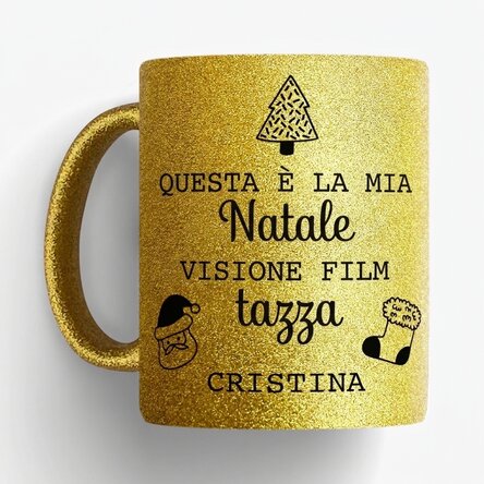 Tazza personalizzata con messaggio - Film di Natale