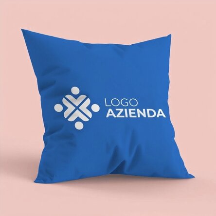 Cuscino personalizzato con logo, formato grande