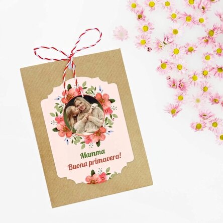 Martisor da piantare personalizzato con foto e messaggio - Buona primavera!