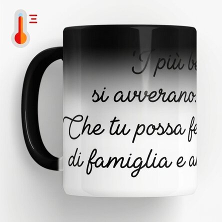 Tazza termosensibile personalizzata con scritta