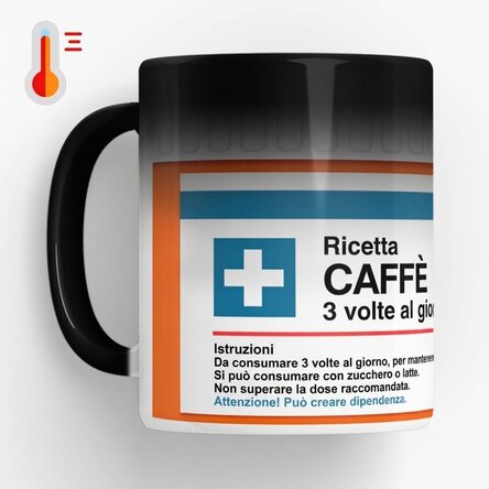 Tazza termosensibile personalizzata con messaggio - Prescriptie