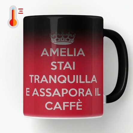 Tazza termosensibile personalizzata - KEEP CALM AND RELAX