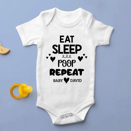 Body per bambini personalizzato con scritta - Repeat