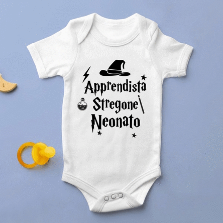 Body per bambini personalizzato con scritta - Mago/Strega