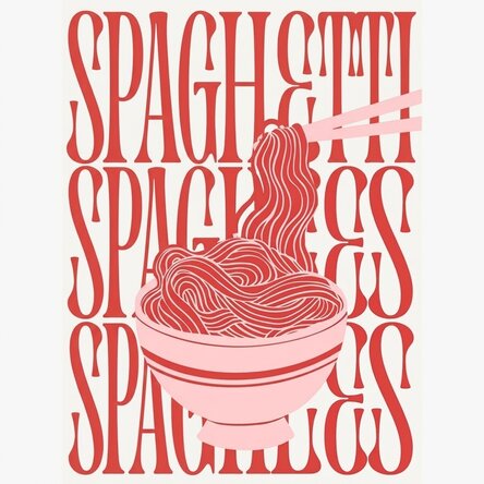 Poster "Amante dei noodles"