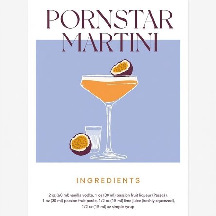 Poster "Pornstar Martini"