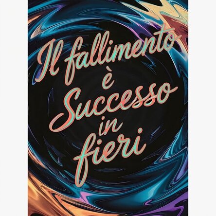 Poster: “Il fallimento è un successo in divenire”