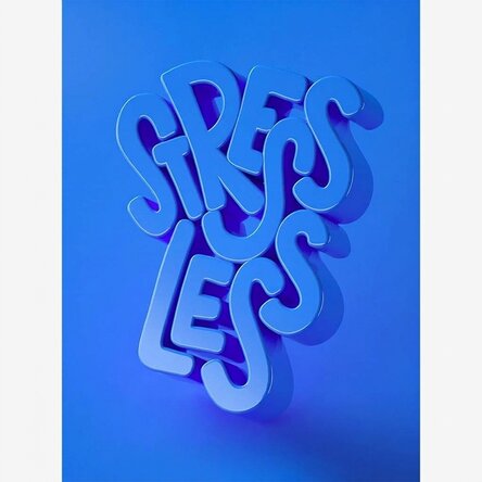 Poster "Stress Less"