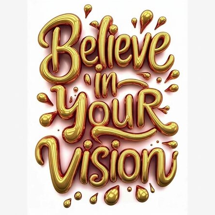 Poster "Credi nella tua visione"