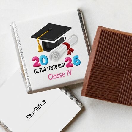 Mini cioccolatino personalizzato con scritta - Sono un laureato