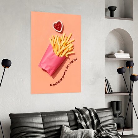 Poster “Fries before guys”