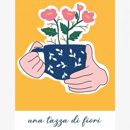 Poster “Una tazza di fiori”