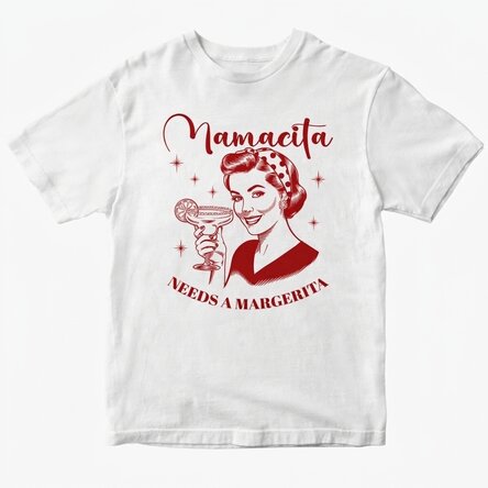 Maglietta in cotone personalizzata - Mamacita ha bisogno di una margherita