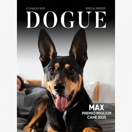 Poster personalizzato con foto e testo - Dogue