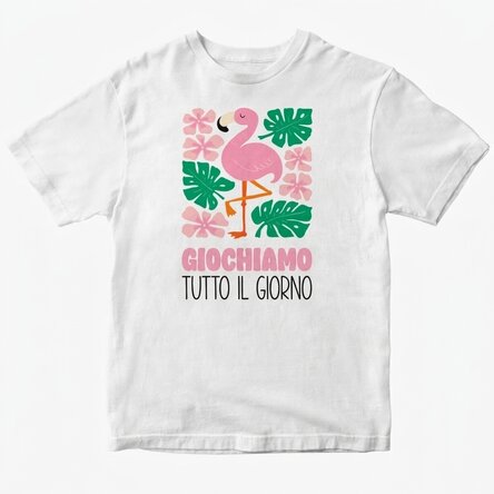 Maglietta in cotone personalizzata per bambini - Let's Play!