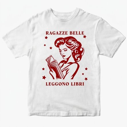 Maglietta in cotone personalizzata - Le ragazze sexy leggono libri