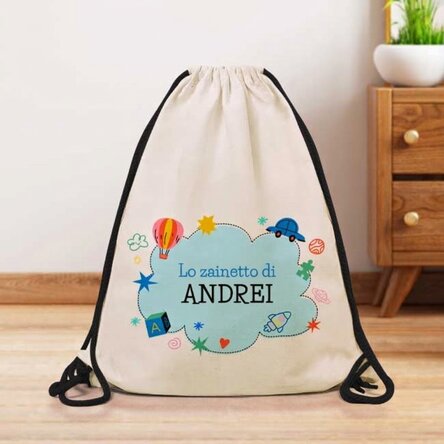 Zaino personalizzato con scritta - Nube