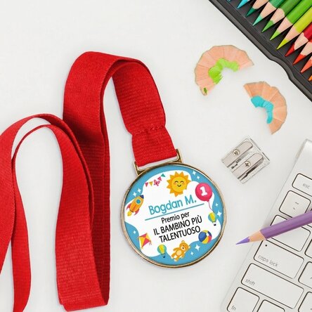 Medaglia personalizzata con scritta - Giornata dei bambini