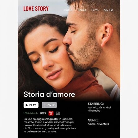 Poster personalizzato con foto e testo - Film