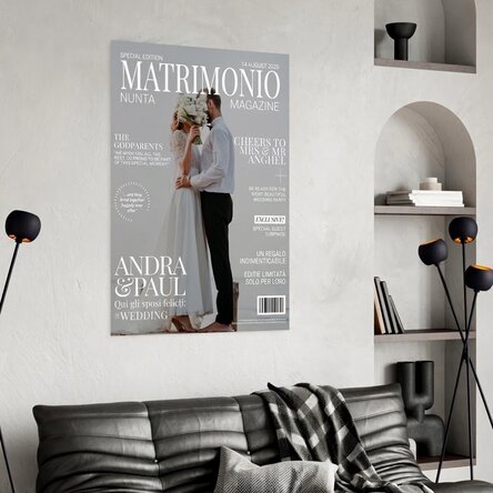 Poster personalizzato con foto e testo - Copertina di rivista