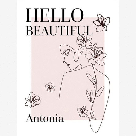 Poster personalizzato con testo - Ciao Bella