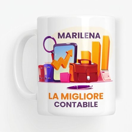 Tazza personalizzata con scritta - Contabile