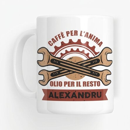 Tazza personalizzata con scritta per meccanici - Chiavi fisse