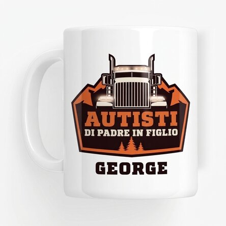 Tazza personalizzata con scritta - Autista di camion
