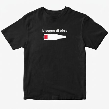 Maglietta in cotone personalizzata - Beer battery