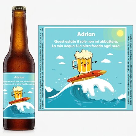 Birra personalizzata con messaggio - Birra speciale estiva