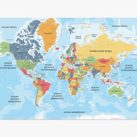 Poster: Mappa del mondo