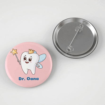 Personalised name badge for Dentist