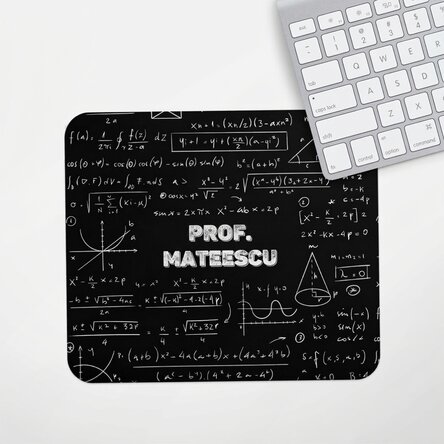 Tappetino per mouse personalizzato con nome - Insegnante di matematica