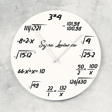 Orologio personalizzato con nome - Matematica