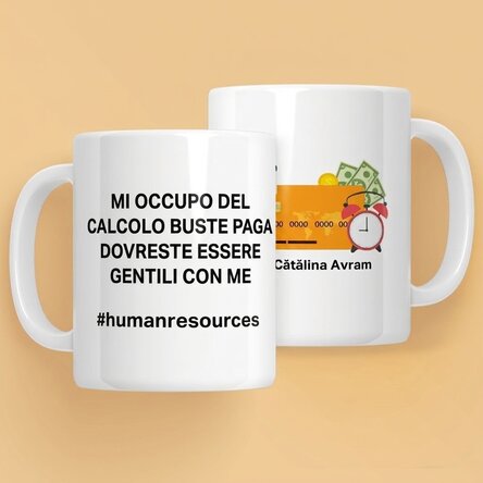 Tazza personalizzata con scritta - HR