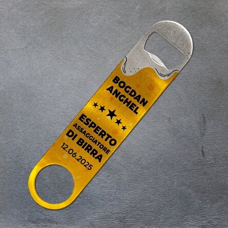 Apribottiglie personalizzato con messaggio - Beer Taster