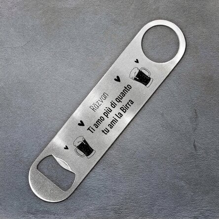 Apribottiglie personalizzato con messaggio - Love