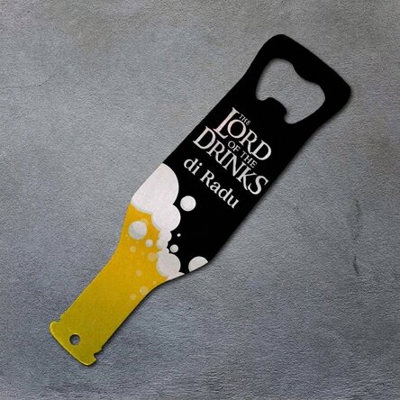 Apribottiglie personalizzato con messaggio - The Lord of the Drinks