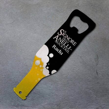 Apribottiglie personalizzato con messaggio - The Lord of the Drinks
