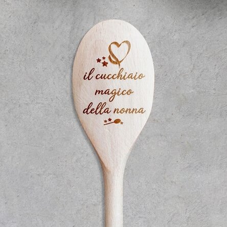 Cucchiaio di legno personalizzato - Il cucchiaio magico