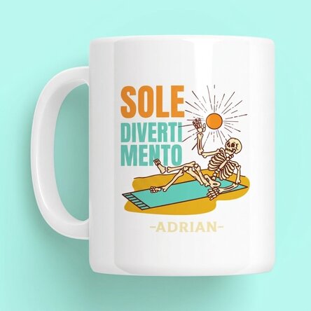 Tazza personalizzata con scritta - Sun Fun