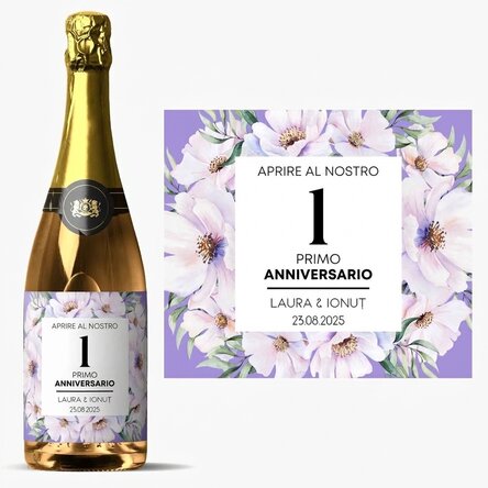 Spumante personalizzato con dedica - Anniversario