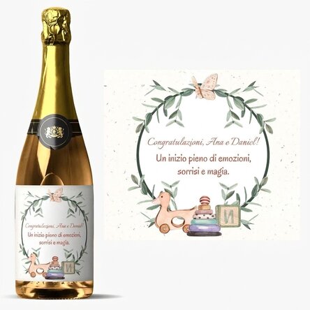 Spumante personalizzato con scritta - Baby