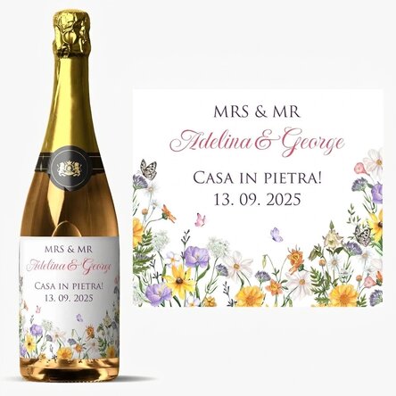 Spumante personalizzato con dedica - Matrimonio